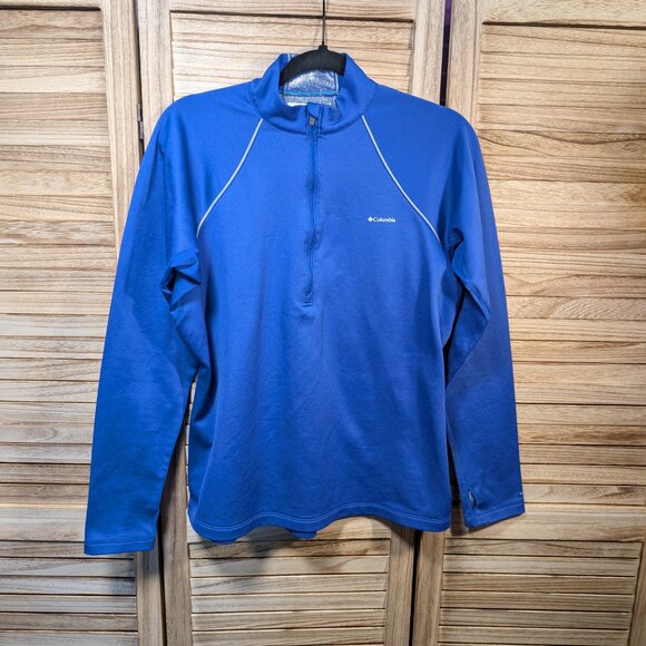 Columbia Omni-Heat Royal Blue Half-Zip Pullover Size XL - Picture 2 of 11